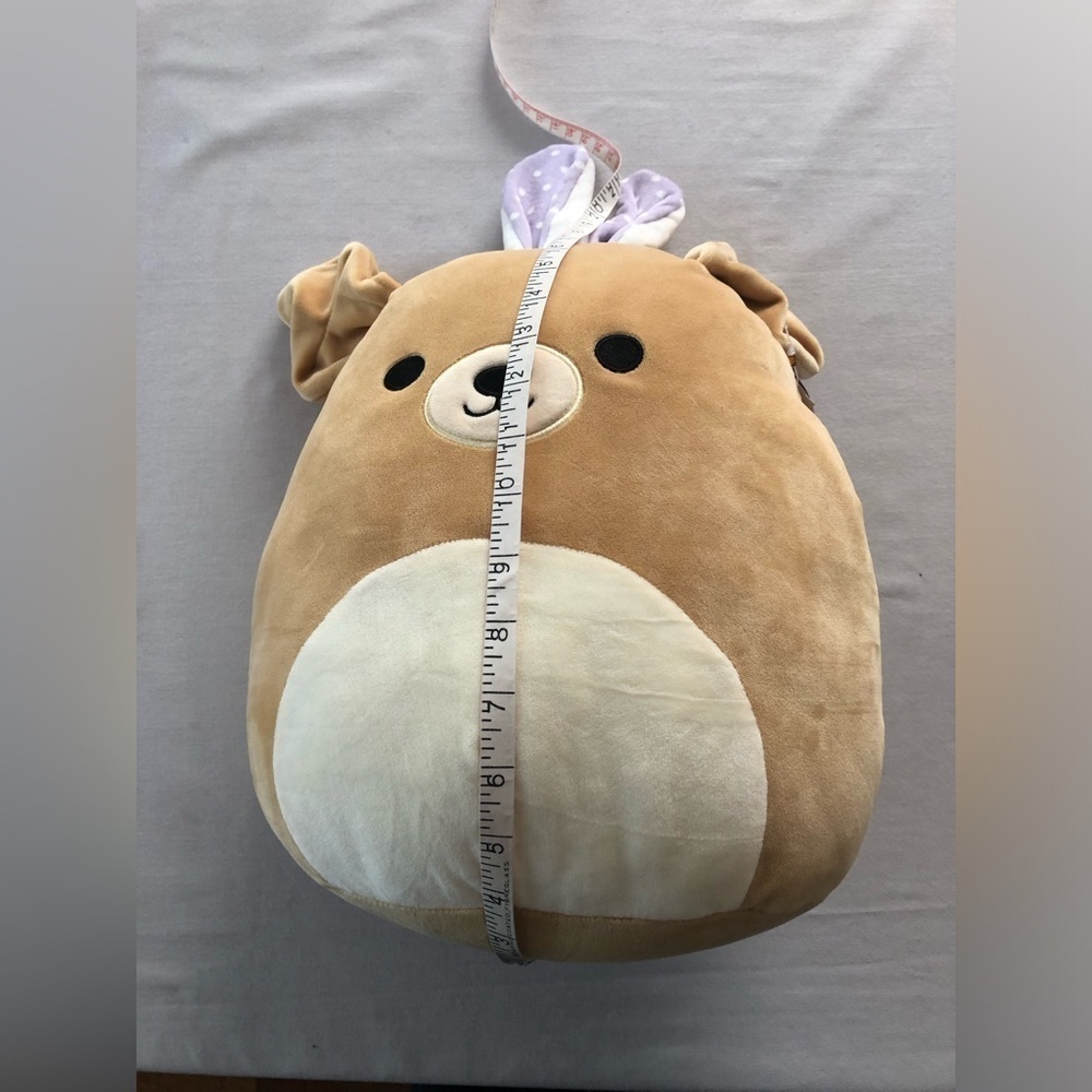 Squishmallow 16” Golden Retriever Dog with Bunny Ears Plush Soft & Squishy NWT - Picture 12 of 16